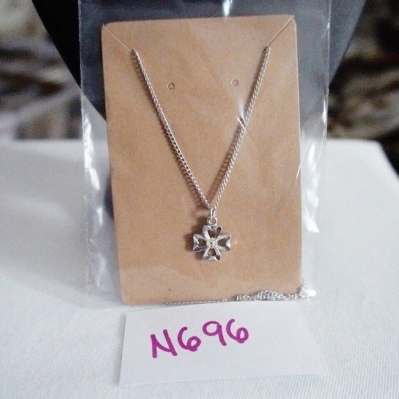 Silver Tone Cross Pendant Necklace - Picture 4 of 5